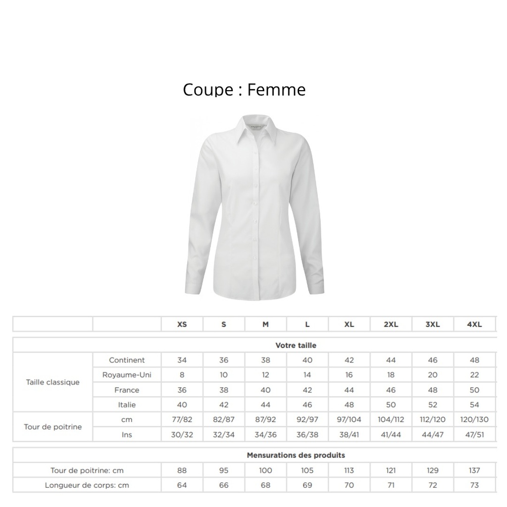 Chemise à manches longues