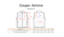 Tableau des tailles femme
