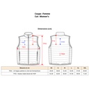 Doudoune sans manches coupe Femme